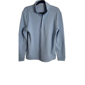 NWT Walter Hagen Small Mens Midweight 1/4 Zip Blue Heather Thermal Insulating